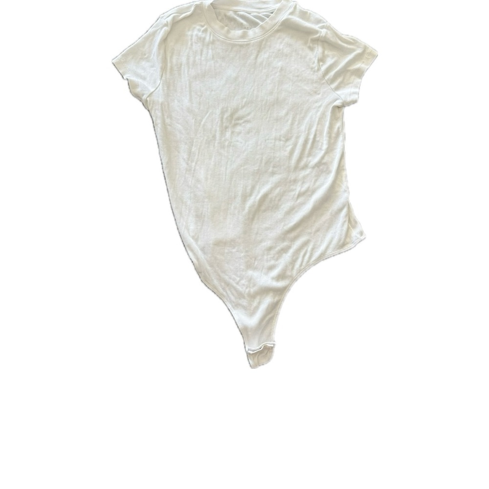 A New Day White Ribbed Top